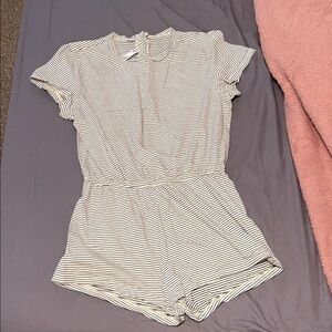 American Apparel Black and White Striped Top